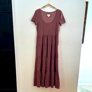 Elegant Mauve Maxi Dress